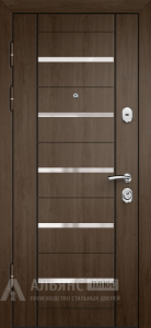 Дверь металлическая с декоративным молдингом №34 внутренняя - фото