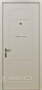 Глухая однопольная металлическая дверь для кассы из стального листа №5 внутренняя - фото