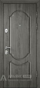 Дверь металлическая с декоративным молдингом №34 внешняя - фото