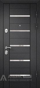 Надежная дверь для дачи окрашенная эмалью №46 внешняя - фото