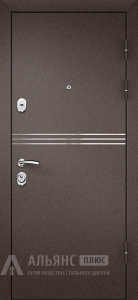 Входная дверь в частный дом с покрытием Винорит и филенкой №50 внешняя - фото