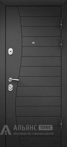 Парадная непромерзающая входная дверь для загородного дома с терморазрывом №47 внешняя - фото