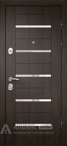 Дверь Венге с теплоизоляцией из пенополистирола №17 внешняя - фото