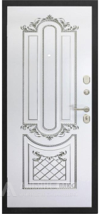 Зимняя входная дверь с терморазрывом для загородного дома №89 внутренняя - фото