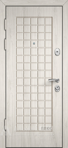 Шумоизоляционная входная дверь беленый дуб №32 внутренняя - фото