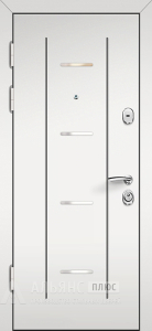 Металлическая дверь с молдингом снаружи и внутри №55 внутренняя - фото