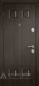 Межкомнатная дверь для квартиры с Венге цветом внутренней и наружной стороны №13 внутренняя - фото